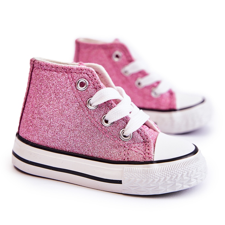 Dječje ružičaste visoke tenisice Catrina ružičasta ružičasta