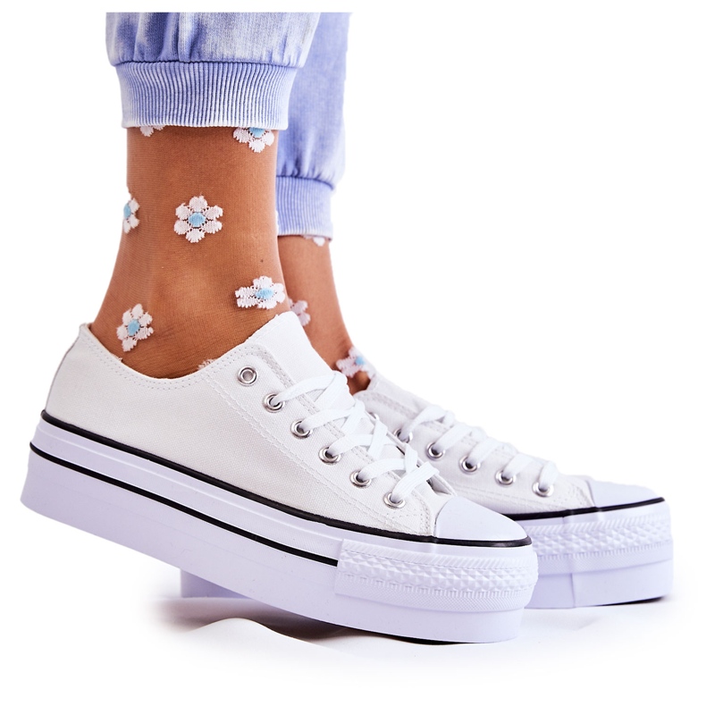 FS3 Ženske tenisice na masivnoj platformi u bijeloj faroni bijela