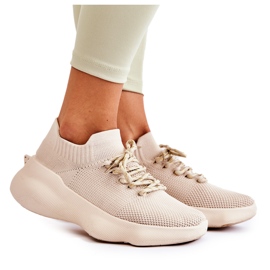 Svijetlo bež ženske sportske cipele Dalmiro slip-on