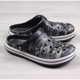 American Club Jr.AM578A crne camo papuče crno