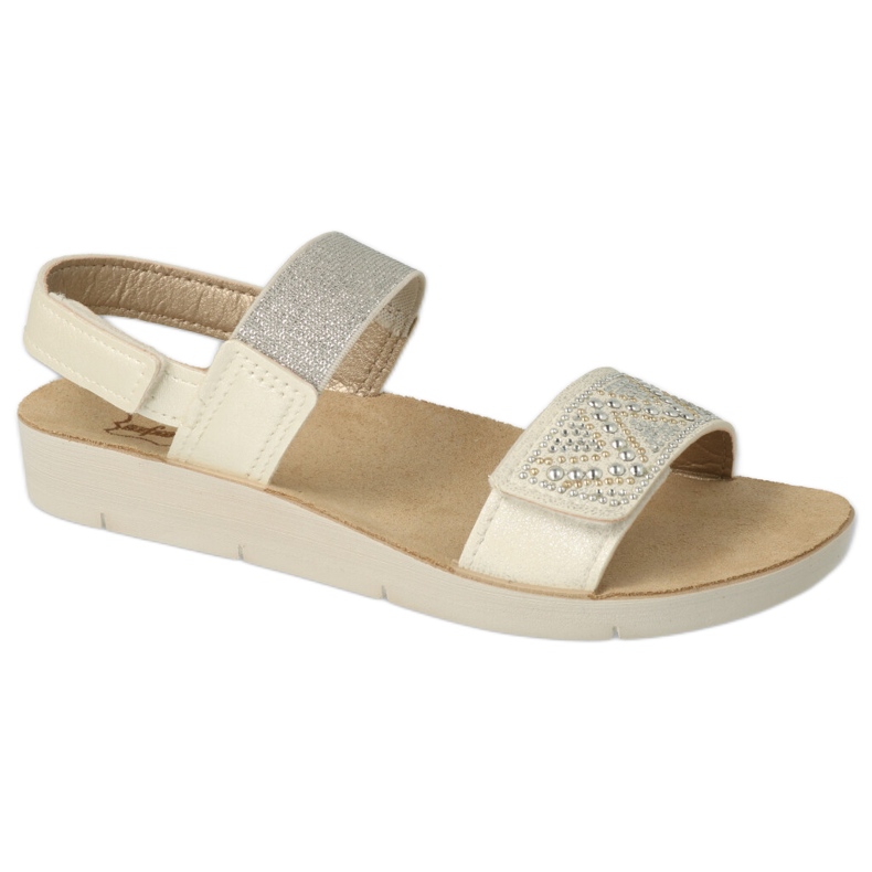 Befado dječje sandale 068Y001 s cirkonima bijela