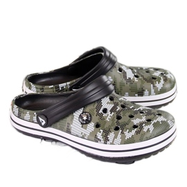 American Club W AM445B papuče od kaki pjene crna