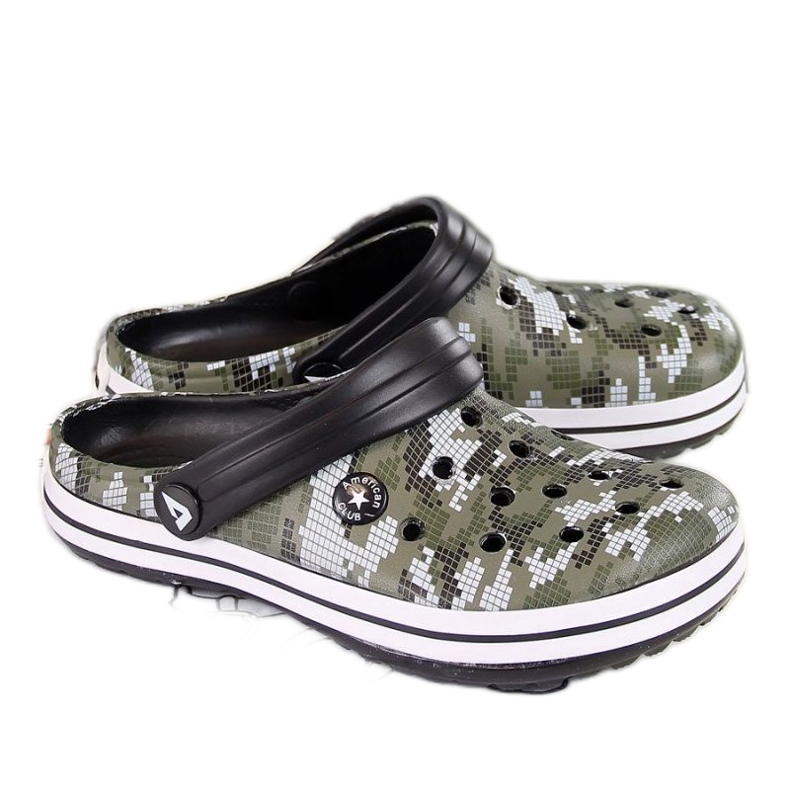 American Club W AM445B papuče od kaki pjene crno