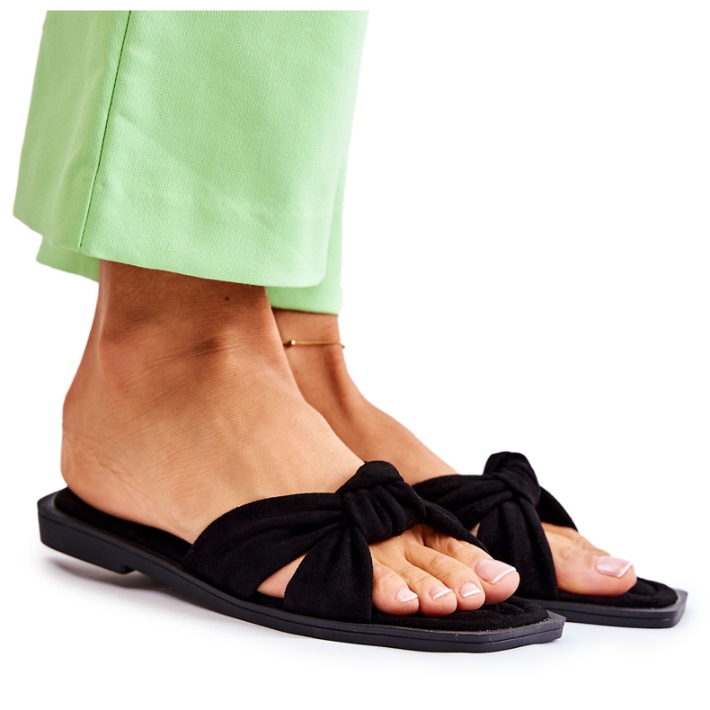 PG1 Ženske modne antilop crne papuče Lorrie crno