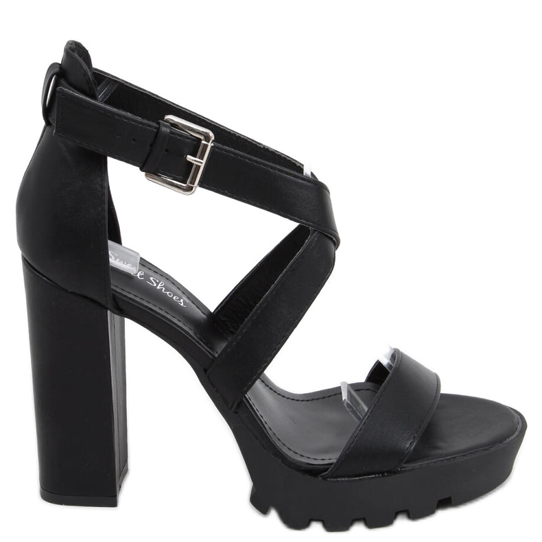 Sandale na platformi Spencer Black crno