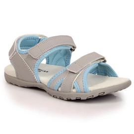 Sive sportske sandale American Club za djevojčice siva