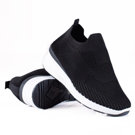 SHELOVET Slip-on cipele na klin crna