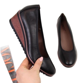 Crne klinaste pumpice W Vinceza crna