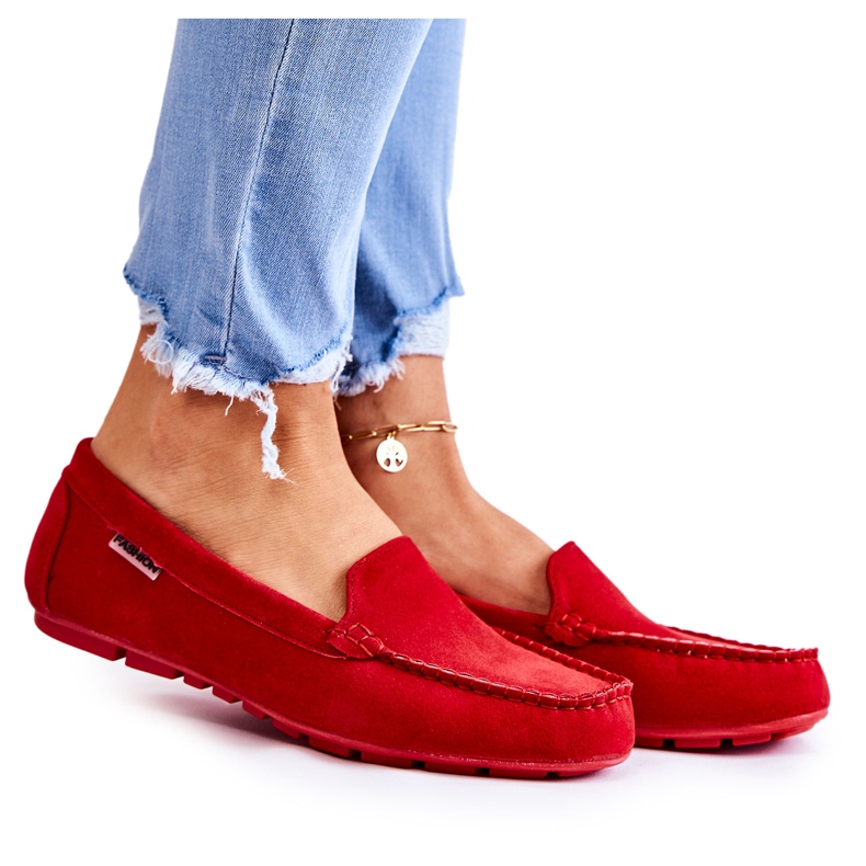 PH1 Ženske mokasinke od crvene boje Millare od antilopa crvena
