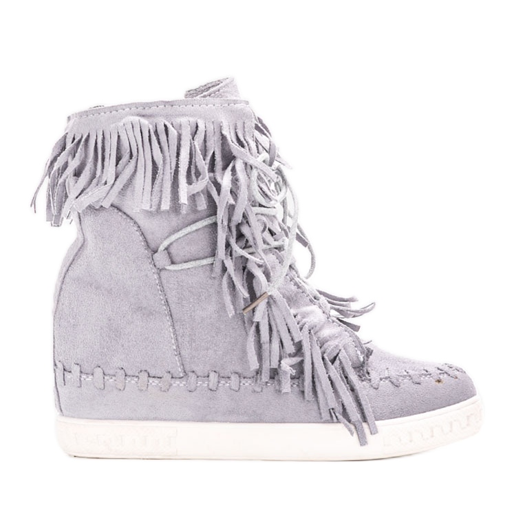 Sive Dias tenisice na klin siva