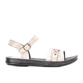 Bež ženske sandale Lehti višebojan