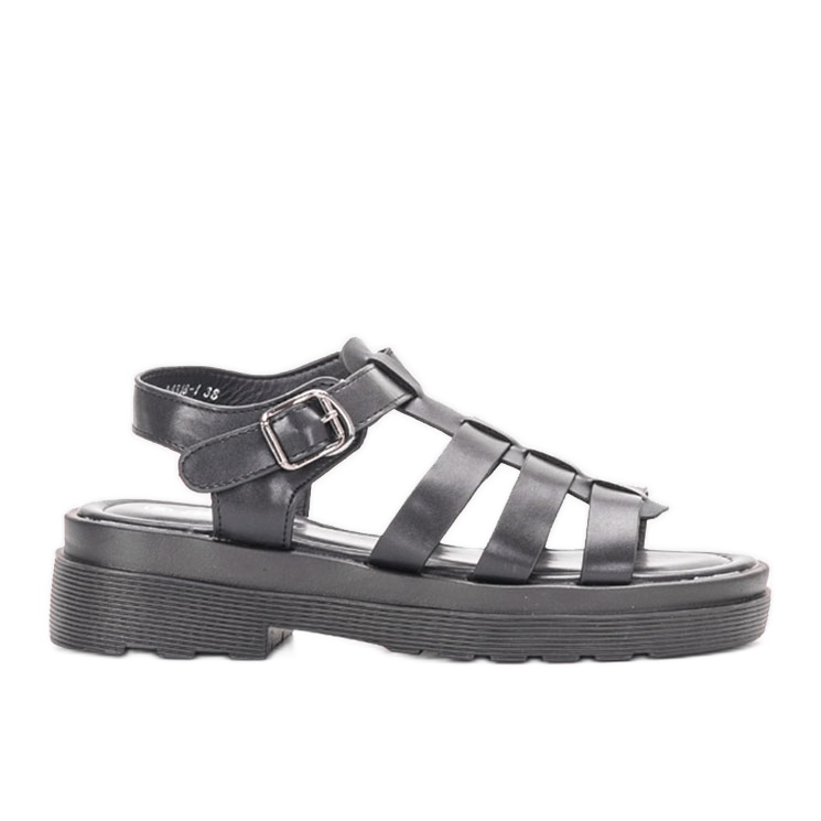 Bradamove crne ženske sandale crno