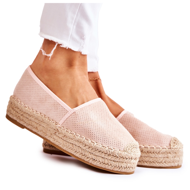 PG1 Ženske espadrile na platformi Pink Marise ružičasta