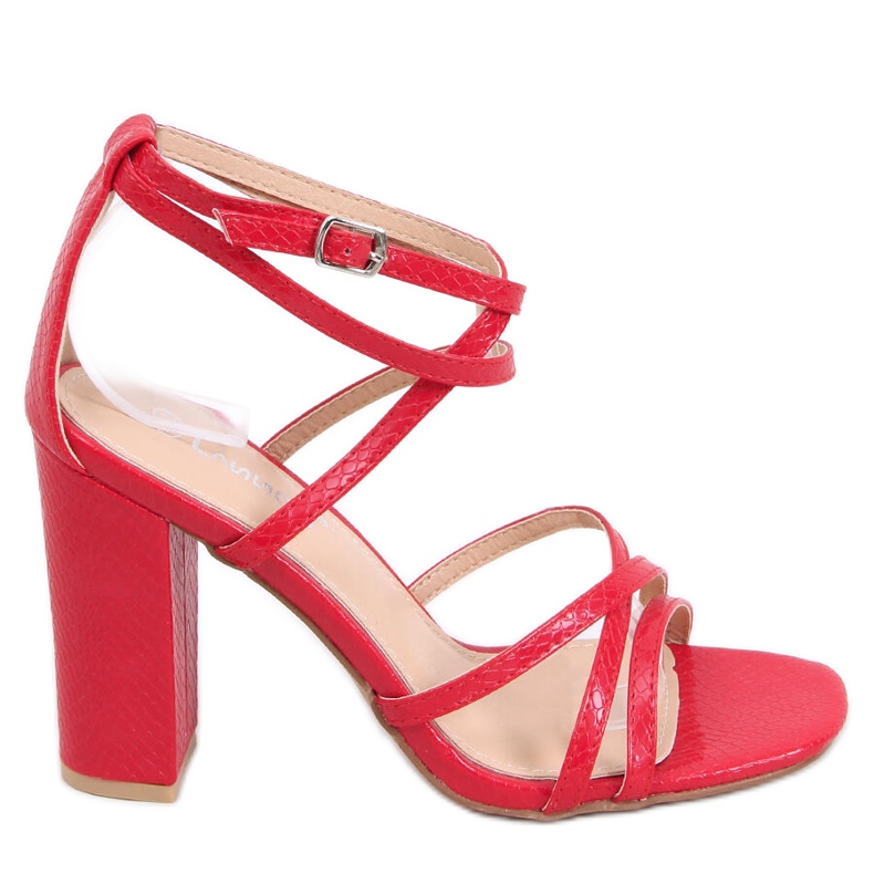 Judith crvene sandale na petu crvena