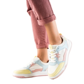 SHELOVET Šarene sportske cipele bijela višebojan