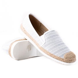 SHELOVET Slip-on espadrile bijela
