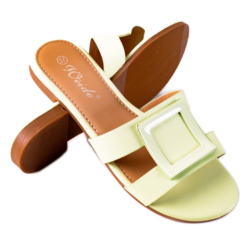 SHELOVET Klasične ženske papuče zelena