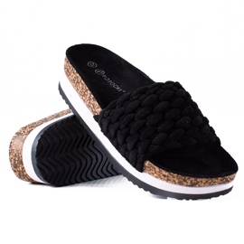 W. Potocki Pletene Potocki papuče crna