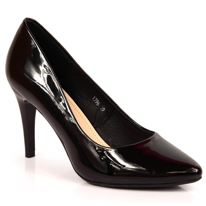 Pumpe stiletto crne patent Sergio Leone crno