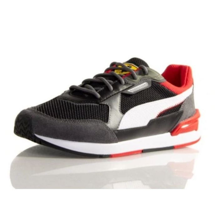 Puma Ferrari Low Racer M 307043 01 bijela crno siva