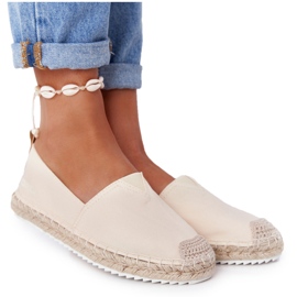 Espadrile na pletenom potplatu Big Star HH274501 Bež