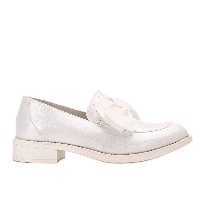 Bijeli brogovi s Bizier mašnom bijela