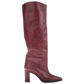 Marco Shoes Kate čizme sa širim gornjim dijelom crvena višebojan