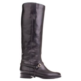 Marco Shoes Jahaće čizme s remenom za gležanj crna