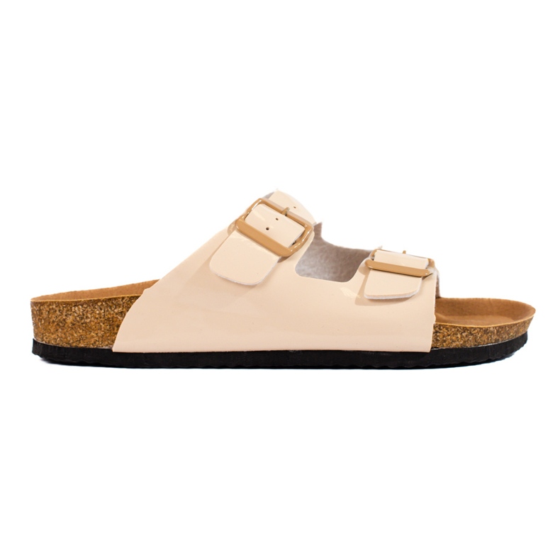 W. Potocki Lakirane papuče Potocki bež