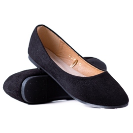 W. Potocki Balerinke od brušene kože Potocki crno