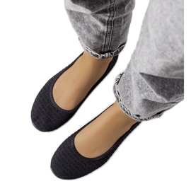 Black Holmen ažurne balerine crna