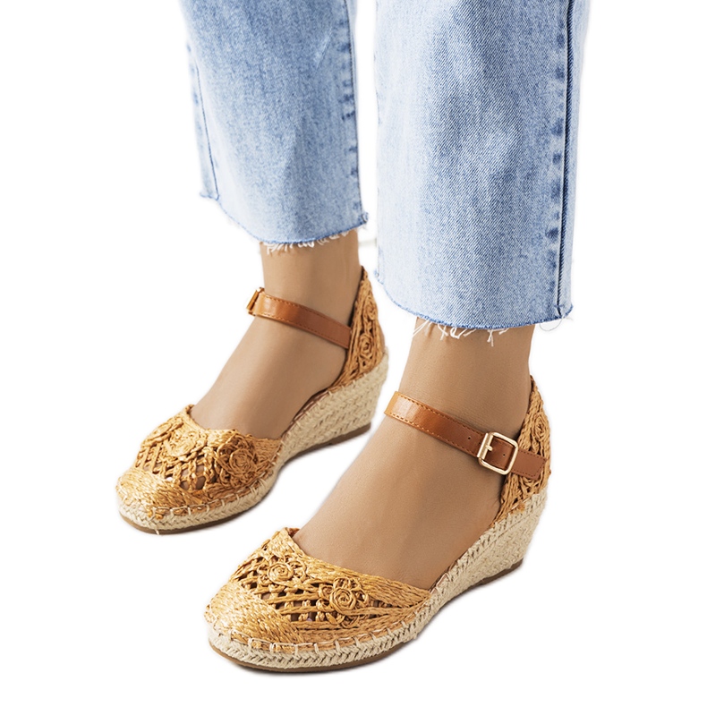 Smeđe espadrile na Dafin klinovima smeđa