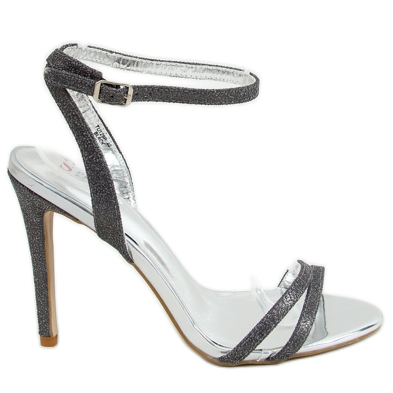 Tessa crne sandale na visoku petu crno