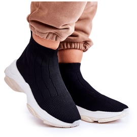 Ženske visoke platnene sportske cipele crne Nolly crna