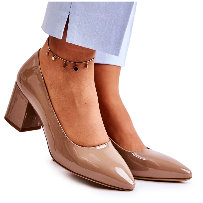 Lakirane cipele Sergio Leone PB411 Smeđe smeđa