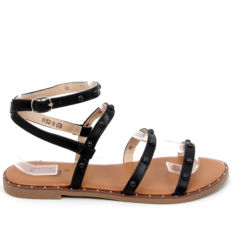 Gladijatorske sandale Hazel Black crno
