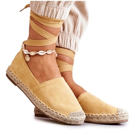 FB1 Vezane žute Ismanne antilop espadrile žuta boja