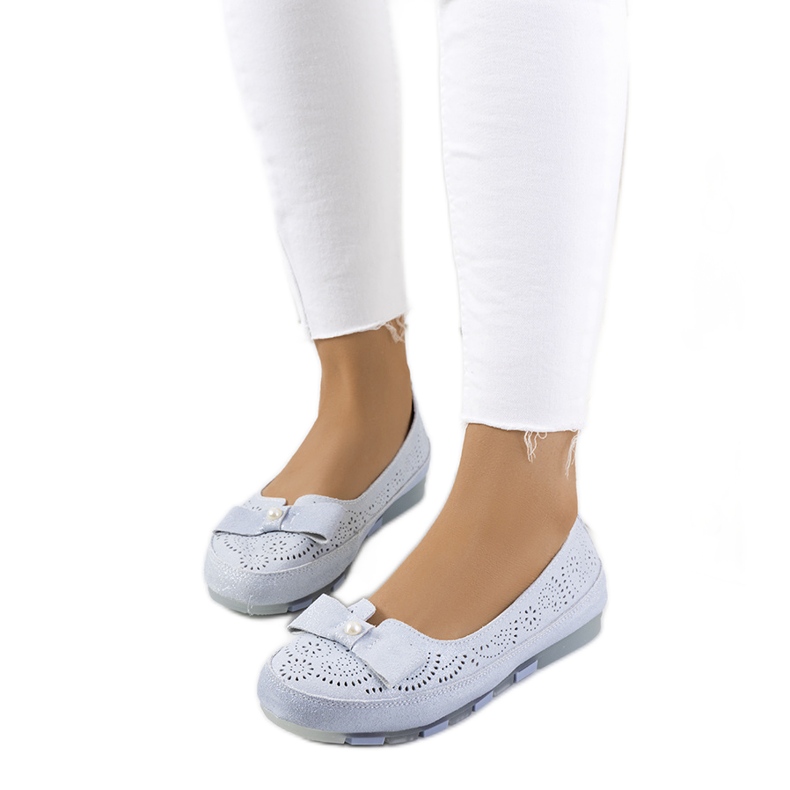 Catania plave kožne mokasinke plava