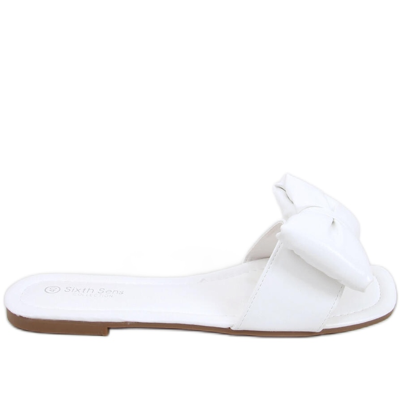 Mili Bijele papuče s mašnom bijela