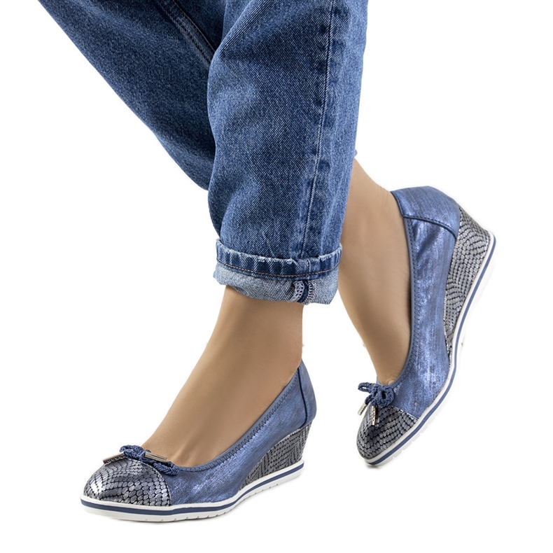 Plave wedge tenisice Blance plava