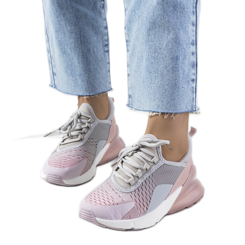 Glaner sive sportske tenisice ružičasta siva