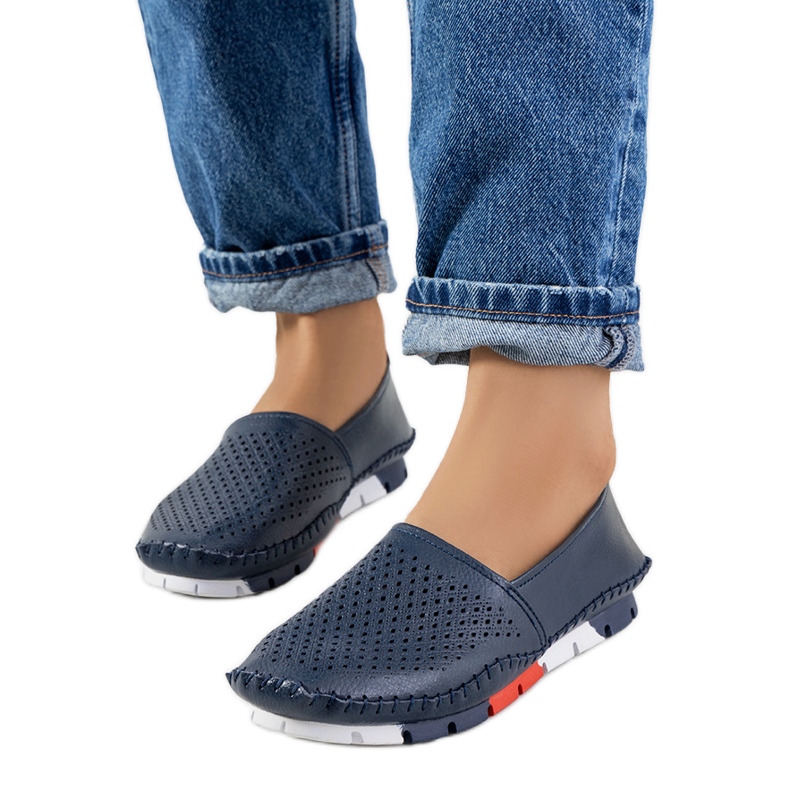 Piron tamnoplave mokasinke mornarsko plava