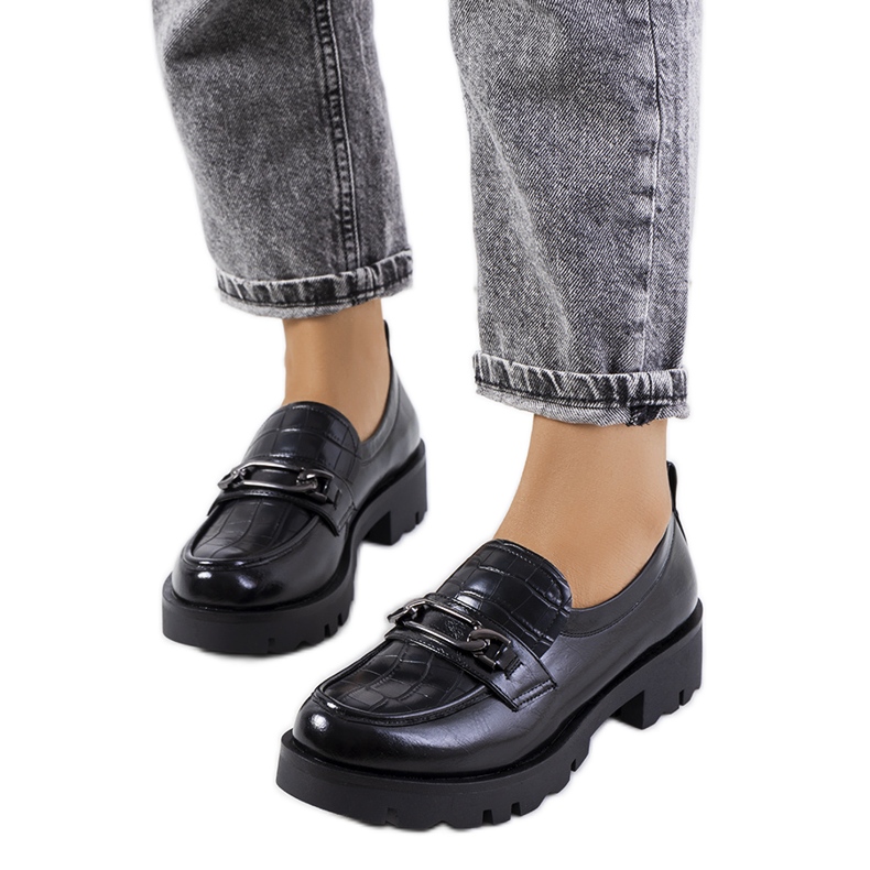 Crne kornet mokasinke crno