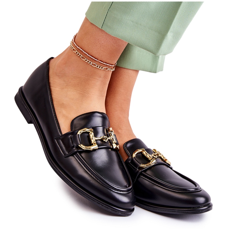 WS1 Coriso ženske crne mokasine crno