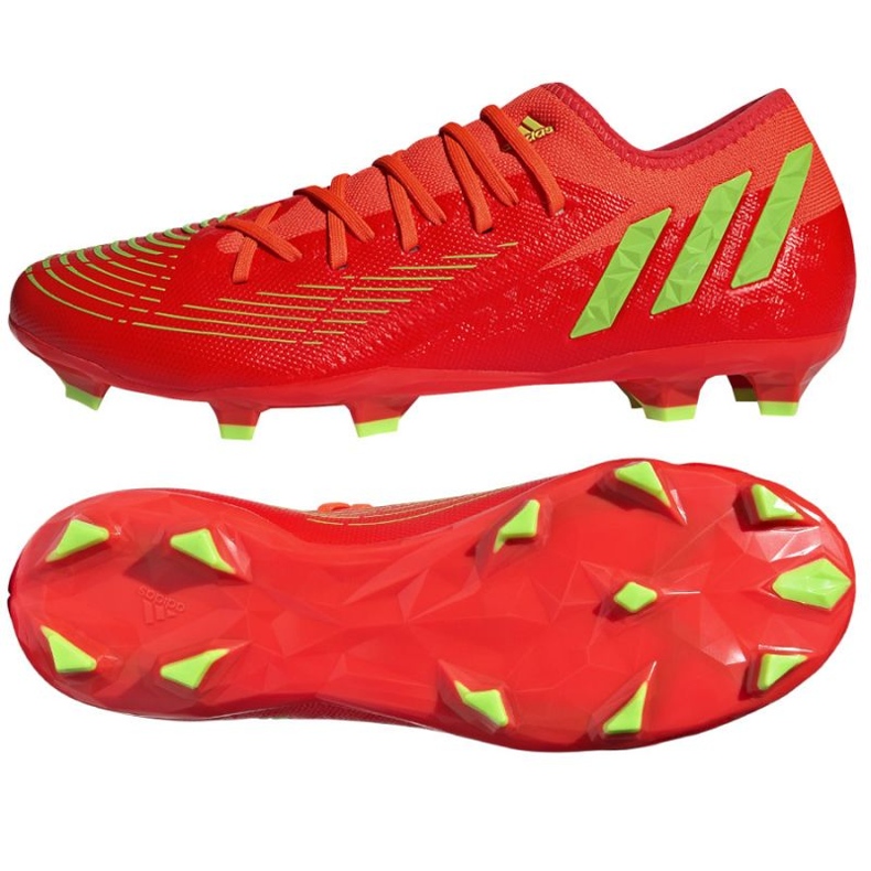Tenisice adidas Predator Edge. 3 L Fg M GW0994 crvena naranče i crvene