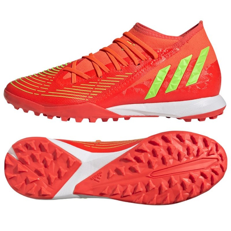 Adidas Predator Edge.3 Tf GV8536 cipele crvena naranče i crvene