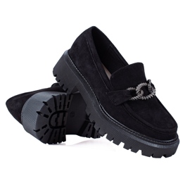 SHELOVET Natikače na platformi crna