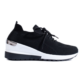 SHELOVET Crne tenisice za fitness crna