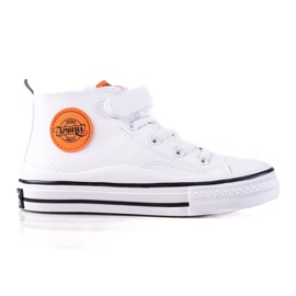 Shelovet dječje visoke tenisice od ekološke kože bijele boje bijela