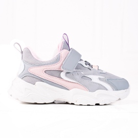 Shelovet dječje tenisice na debelom đonu, svijetlo sive ružičasta siva
